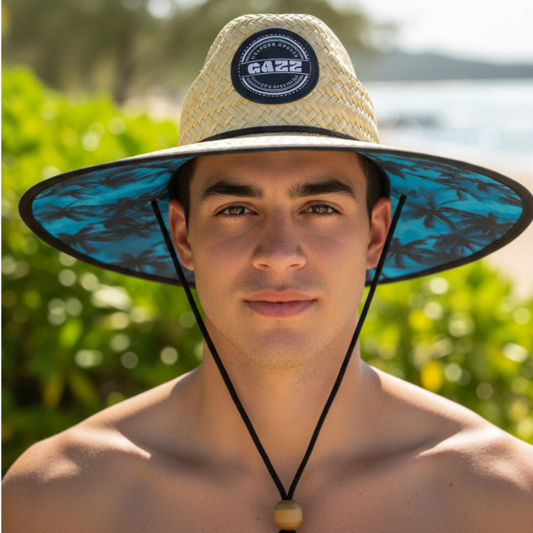 帽子 SOOR PLOOM Canary Cap M linen Chapeu De Palha Praia Surf Com Estampa GAZZ Premium Proteção Sol