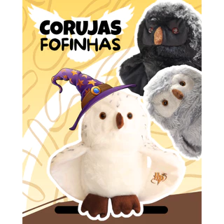 Corujas de Pelúcia, ideal para Bruxos e Bruxas! Toque macio e fofinho^^