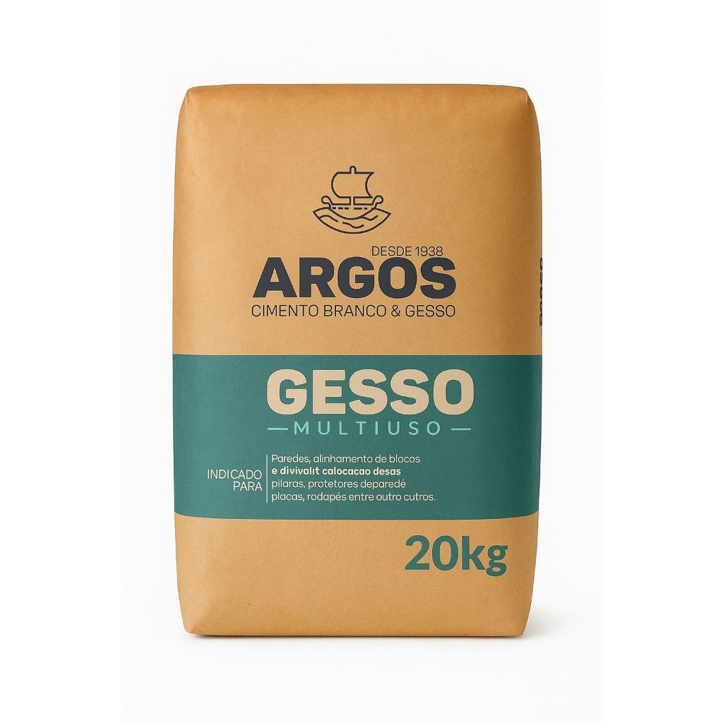 Gesso Branco Multiuso - Saco 20KG - Argos
