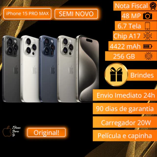Iphone 15 Pro Max 256GB Original - Semi Novo em Oferta na Shopee