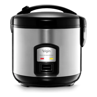 Panela de Arroz Elétrica 5 Xícaras Elgin - 1L 400W Inox em Oferta na Shopee