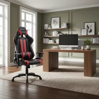 Cadeira Gamer Pro Giratória Altura Regulável Preta E Vermelha Gallant GCD10GPUB-VM em Oferta na Shopee