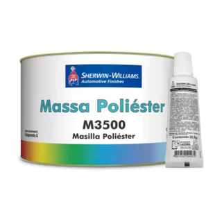 Massa Poliéster Automotiva Lazzuril M3500 750g Com Catalizador Sherwin Williams