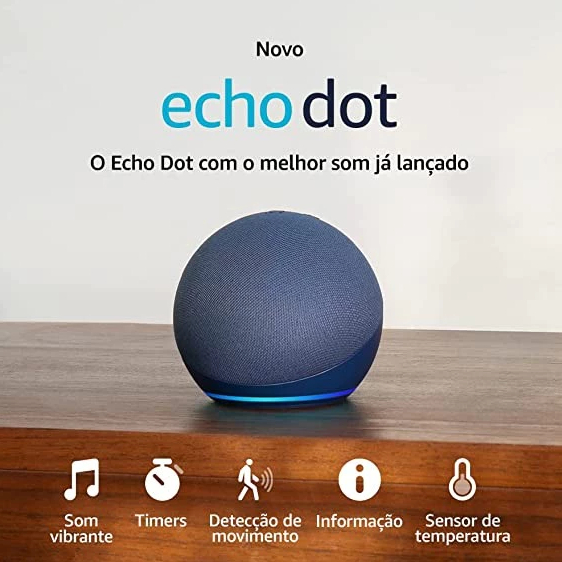 Assistente Virtual Alexa Echo Dot Geração Alto Falante Original