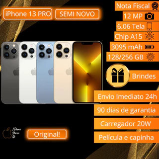 Iphone 13 Pro 128GB Semi Novo com Garantia e Nota Fiscal em Oferta na Shopee