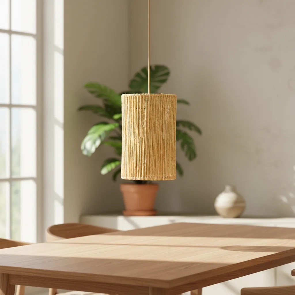 Lustre Pendente Luminarias Teto Rustica Redonda 15x25