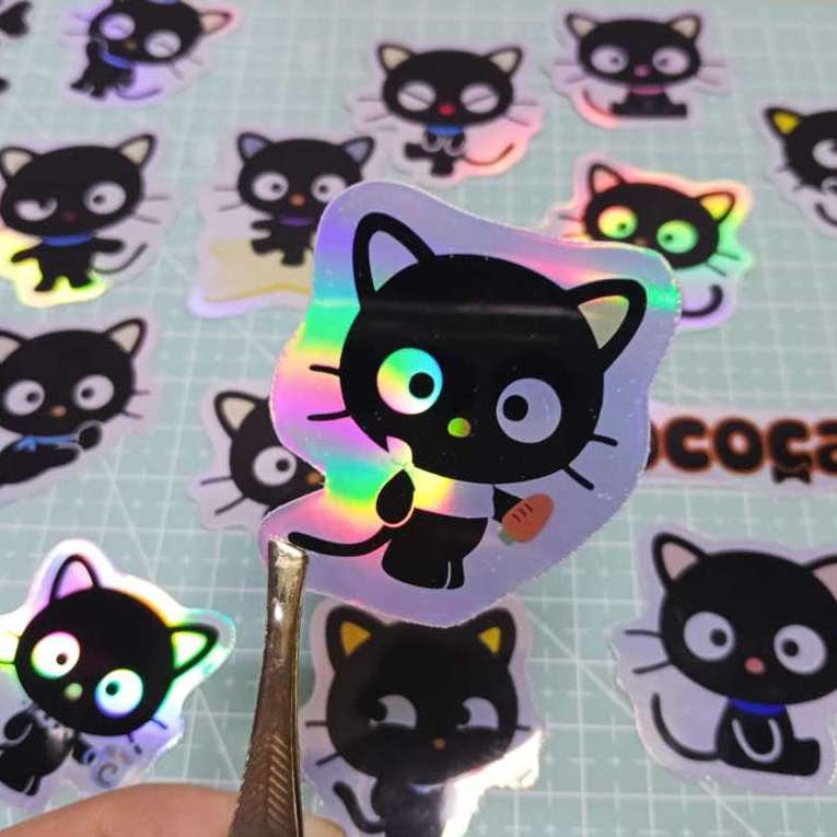 Adesivos Super Holográficos Chococat 15 Unid – DIY, Sticker Fofo ...
