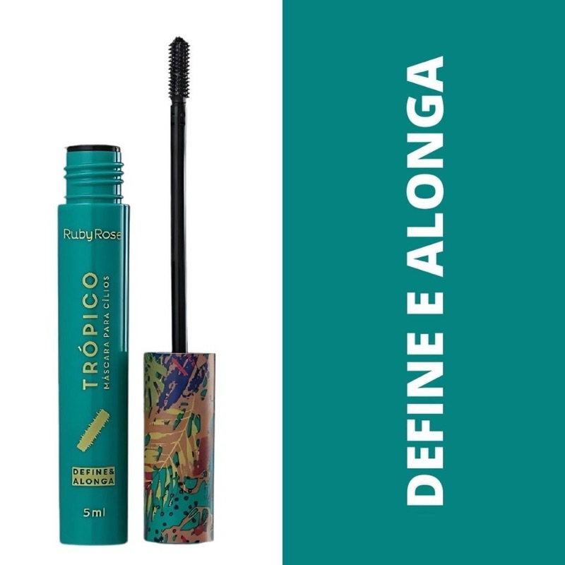 Máscara de cílios Rímel Trópico Verde Define & Alonga - Ruby Rose ...
