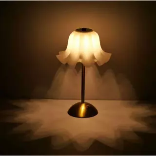 Luminária Abajur de mesa Com 3 cores LED Regulável Recarregável
