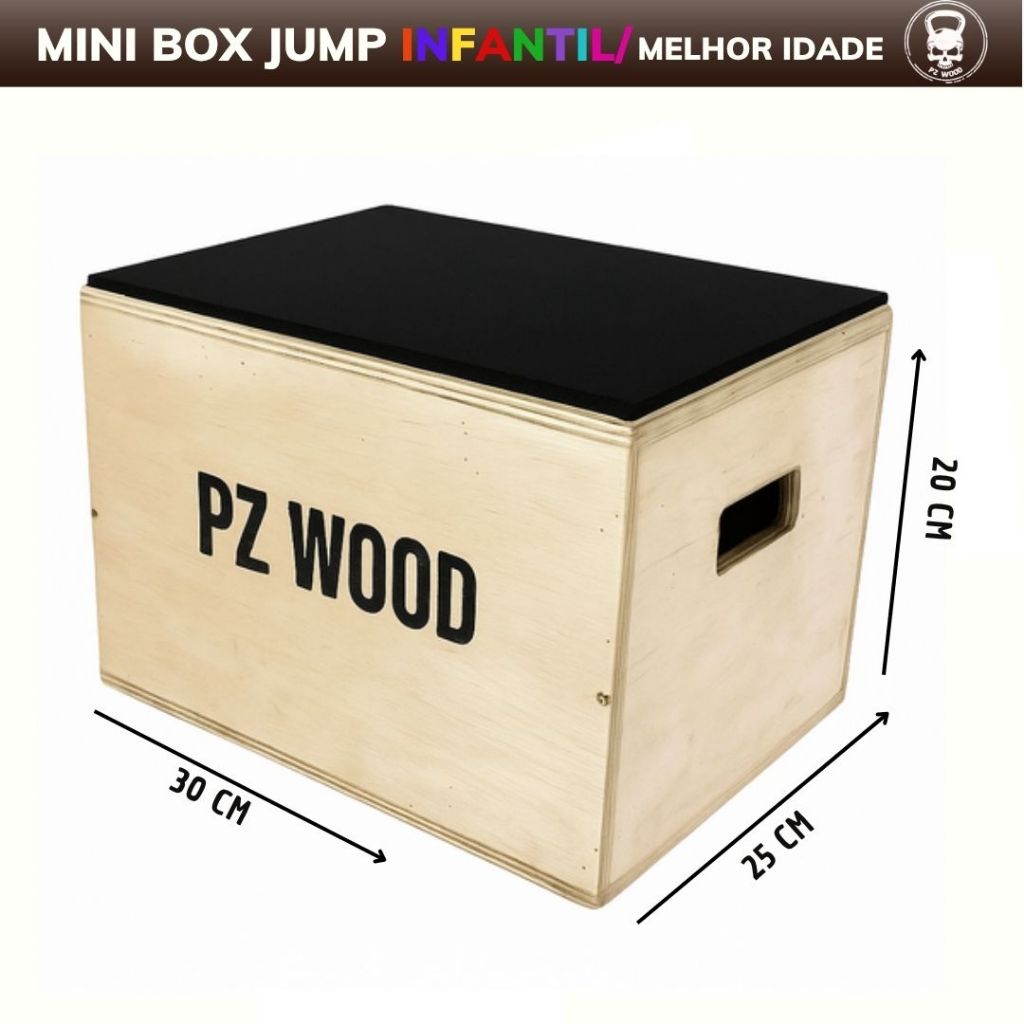 CAIXA DE SALTO /MINI BOX JUMP INFANTIL 30x 25x 20cm - JUMP BOX PEQUENA ...