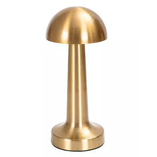 Iluminária de mesa metal dourado Candeeiro Abajur Touch Recarregável Sem Fio Led — foto 4 — Achou Levou Brasil