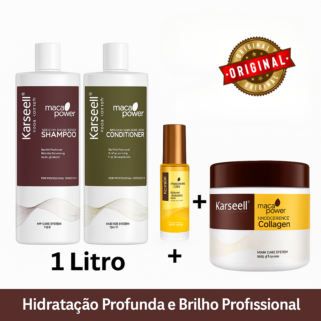 Kit Karseell Collagen Completo – Shampoo + Condicionador 1L