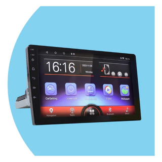 Central Multimídia 9” 1 Din Knup KP-RA923 CarPlay Android Auto Tela QLED USB Wi-Fi Bluetooth