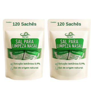 Kit Cloreto De Sódio Soro Lavagem Nasal Bebê e Adulto Sachês em Oferta na Shopee