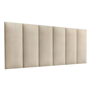 Kit Com Até 15 Placas de Cabeceira Modular Estofada  45x20cm Cama Solteiro Casal Queen King Envio24H