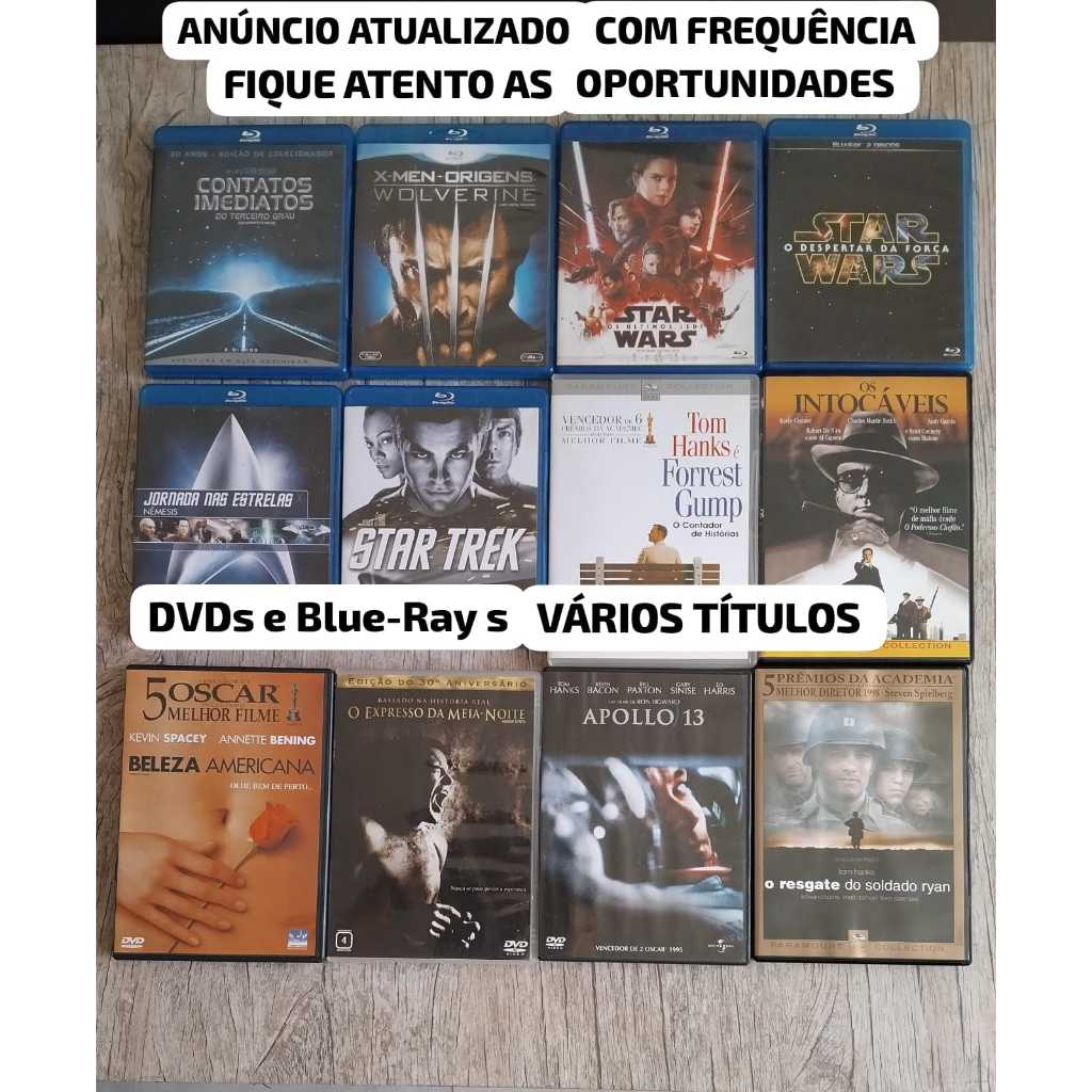 DVD e BLU-RAY FILMES E SÉRIES NO PREÇINHO! Blade Runner, Pulp