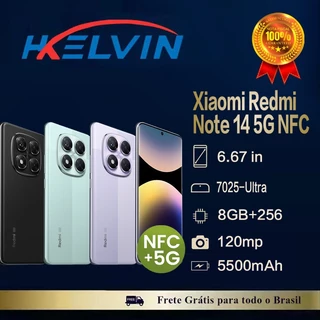 Celular Xiaomi Redmi Note 14 Pro 5G 256gb / 512gb NFC Versão Global Original (COM CAPINHA E PELÍCULA)