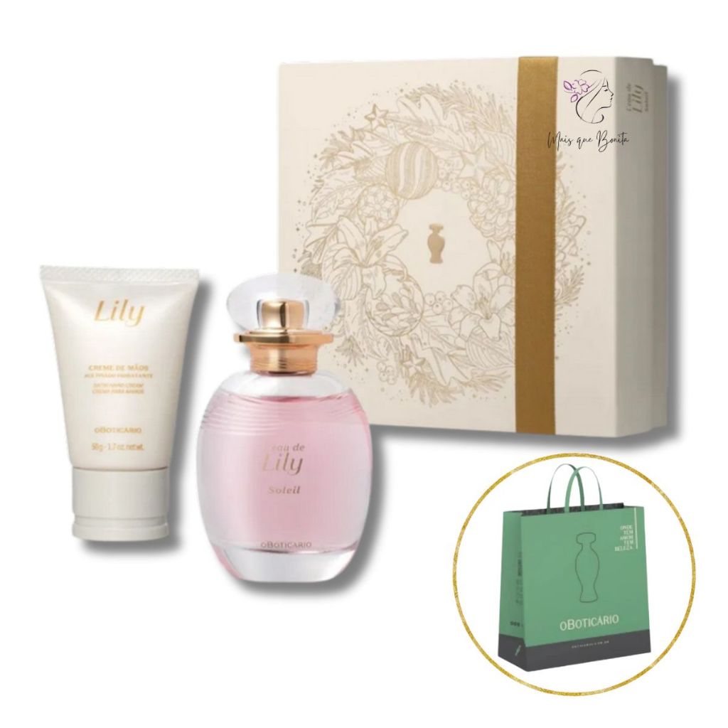 Presente Perfume L' Eau De Lily Soleil Feminino + Sacola O Boticario em Oferta na Shopee