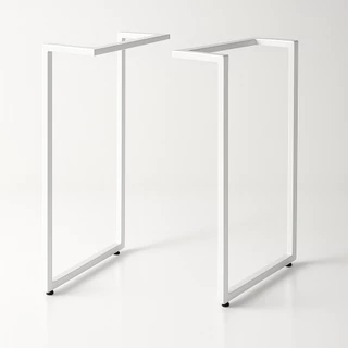 Kit 2 Pés 90x48 Branco Suporte Para Lava Louças Aparador Bancada Industrial em L Baruque Decor