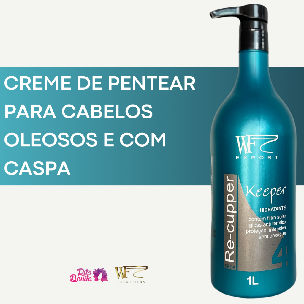 Creme de Pentear Leave-in para Cabelos com Caspa, Pontas Secas, Oleosos ...