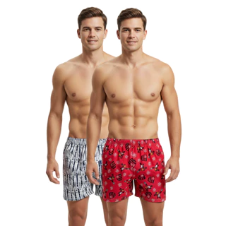 Kit 2 Cuecas Samba Canção Short Masculino Pijama Conforto em Oferta na Shopee
