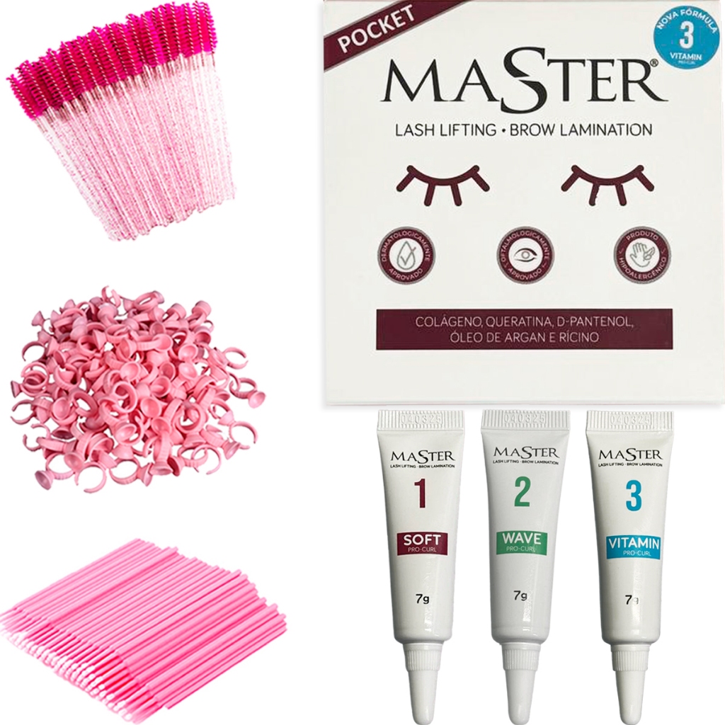 Kit Master Premium Pocket Lash Lifting Permanente de Cílios