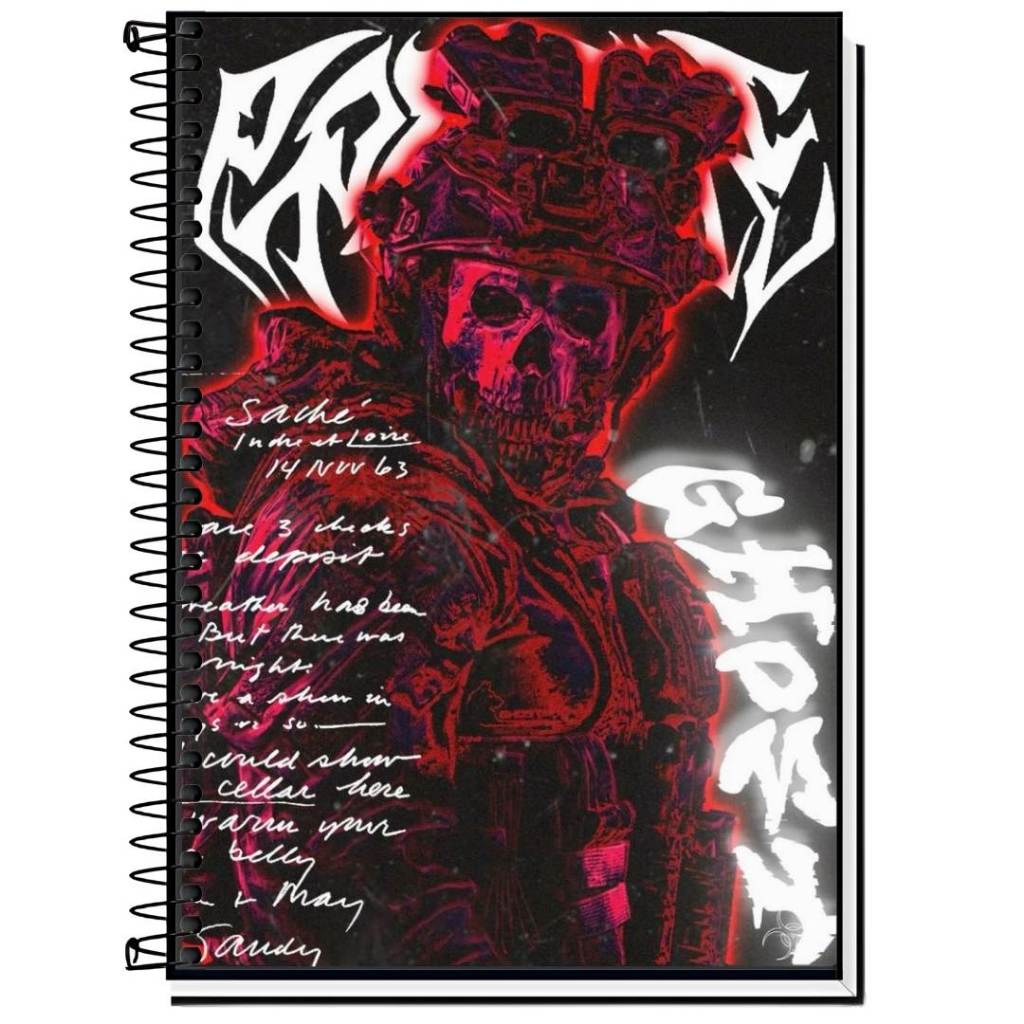 Caderno personalizado call of duty | Edição Especial do ghost| Capa ...