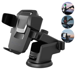 Suporte Celular Carro Caminhão GPS Universal Para Painel Parabrisa Bem Resistente Ventosa Ajustável Rotação 360 Uber 99