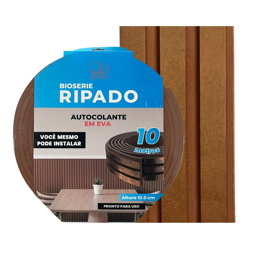 RIPADO EM EVA 10CMX10MX10MM MARROM ESCURO