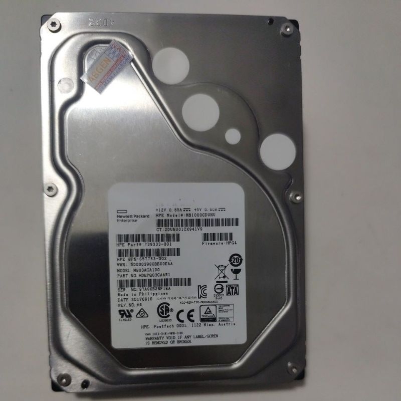 HD 1TB Toshiba Enterprise MG03ACA100 SATA 3,5
