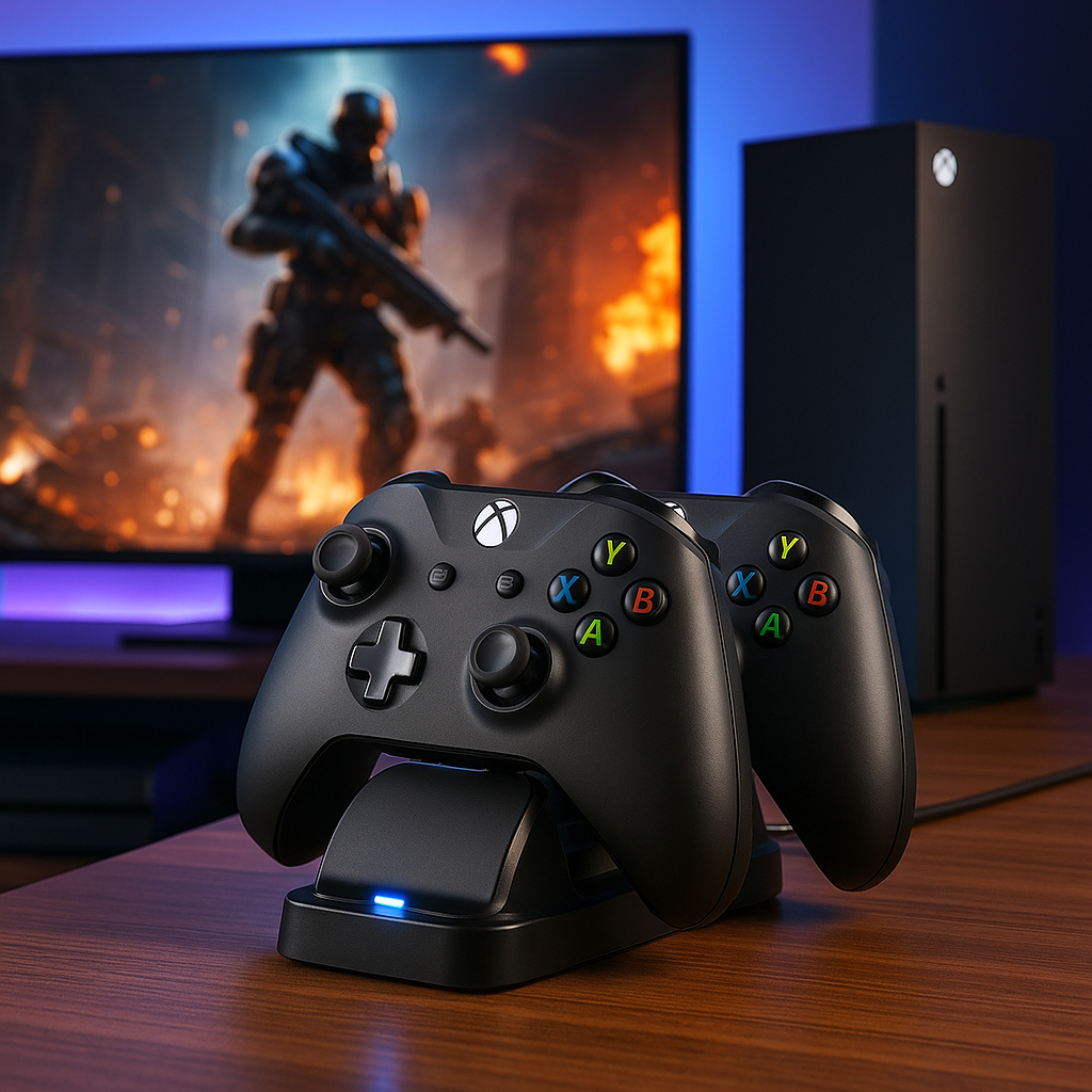 Carregador base xbox One dual charging dock station duas baterias