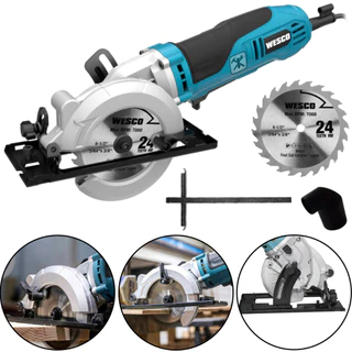 Serra Circular Compacta 750w Disco 120mm Ws3454.1 Wesco em Oferta na Shopee