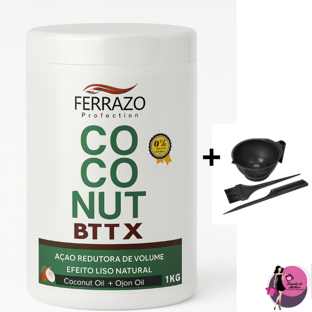 Mascara Capilar BBTX CocoNut Sem Formol Ferrazo Profissional 1kg