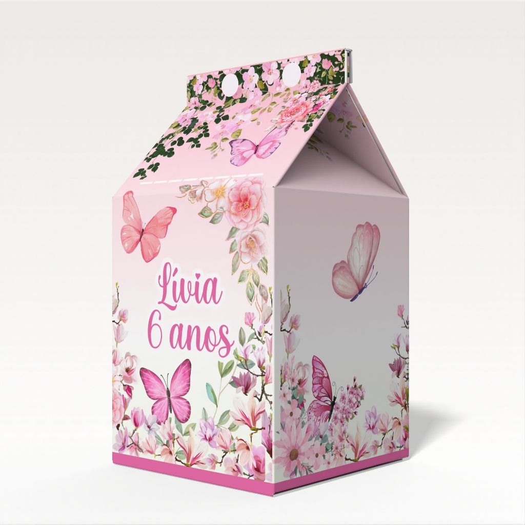 Caixinha Milk Jardim Encantado Personalizada – Vários Modelos com Envio em 24h – Lembrancinha de Festa