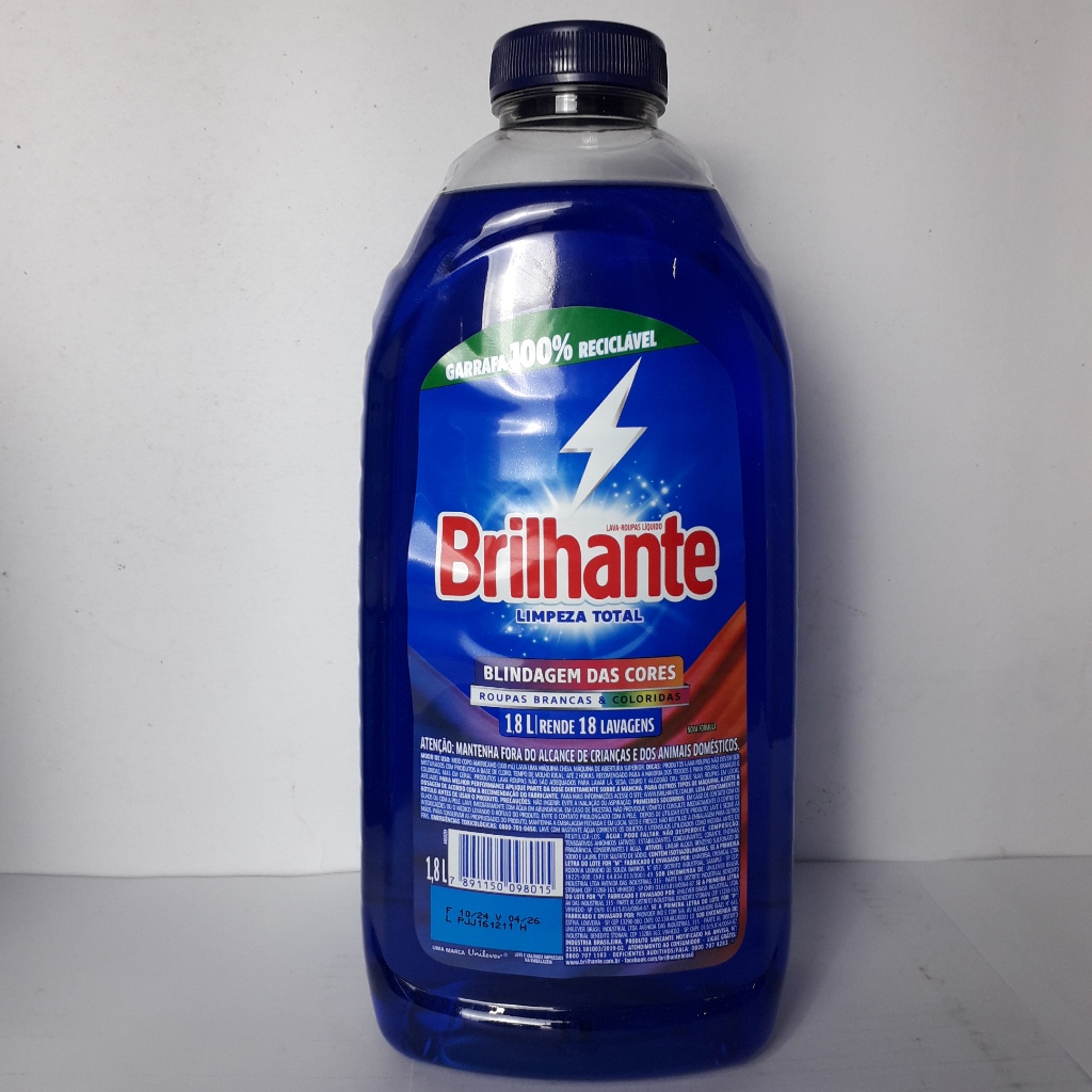Sabão Líquido Brilhante Limpeza Total 1,8L