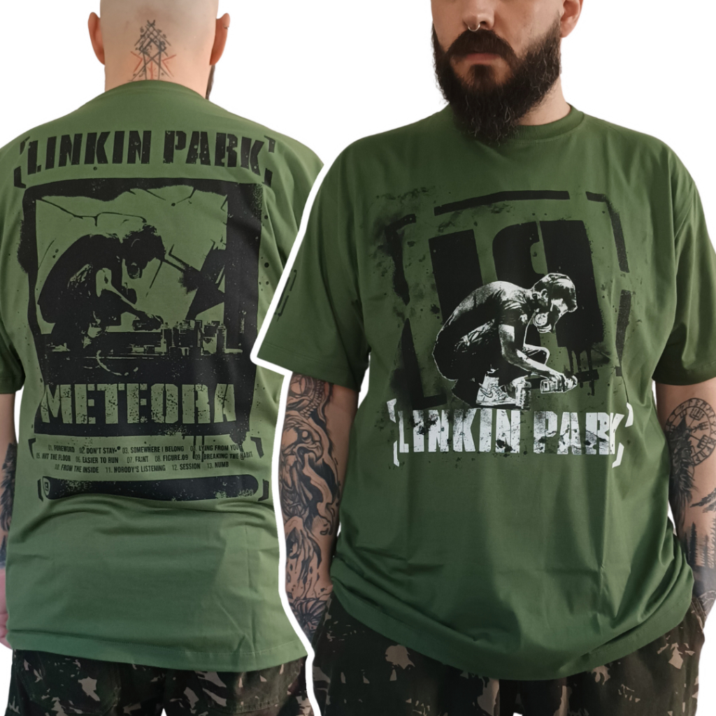 Linkin Park Meteora Tシャツ Mサイズ Camiseta Linkin Park - Meteora Verde Musgo | Shopee Brasil