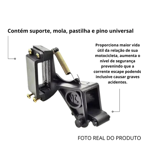 Esticador Tensionador Tensor Corrente Transmissão Moto Universal Qualidade Alto Padrão VCJ