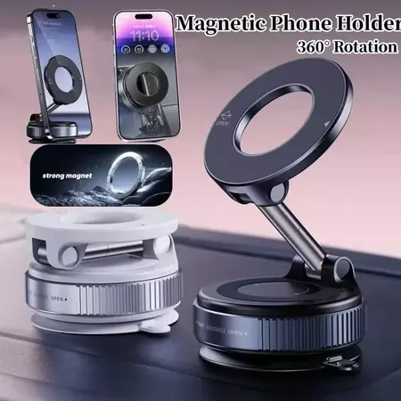 360 °Suporte Magnético Forte Para Telefone Carro Design Dobrável Vácuo Ajustável/Mesa/Uso Universal