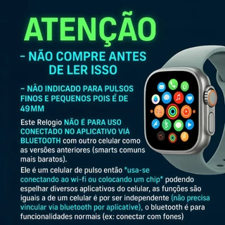 Smartwatch Microwear Ultra 3 — Completo, 5G+ IA, Câmera, 2GB RAM + 16GB Interno 2026