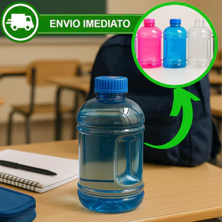 Kit 2x Garrafas de Água 1 Litro com Pega 100% Anti-Vazamentos Envio Imediato