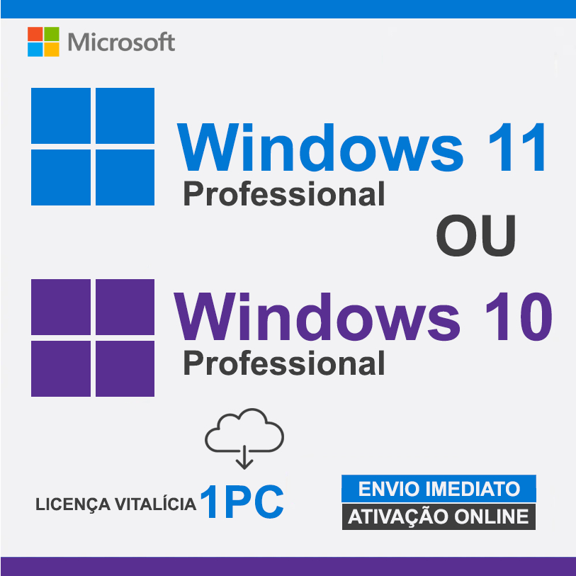 CHAVE WINDOWS 11\10 PRO