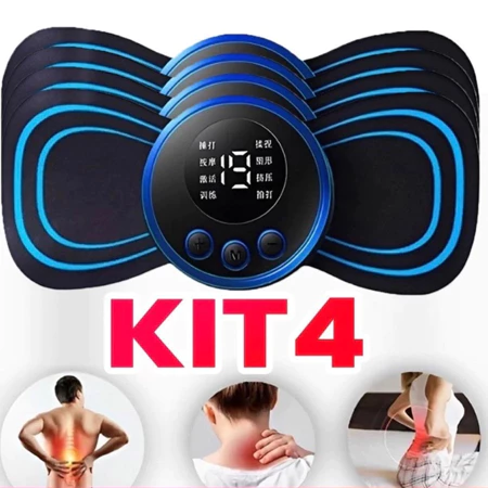 Mini Massageador Elétrico De Pescoço Perna Pés Costas Portátil Recarregável Cervical EMS Relaxante muscular