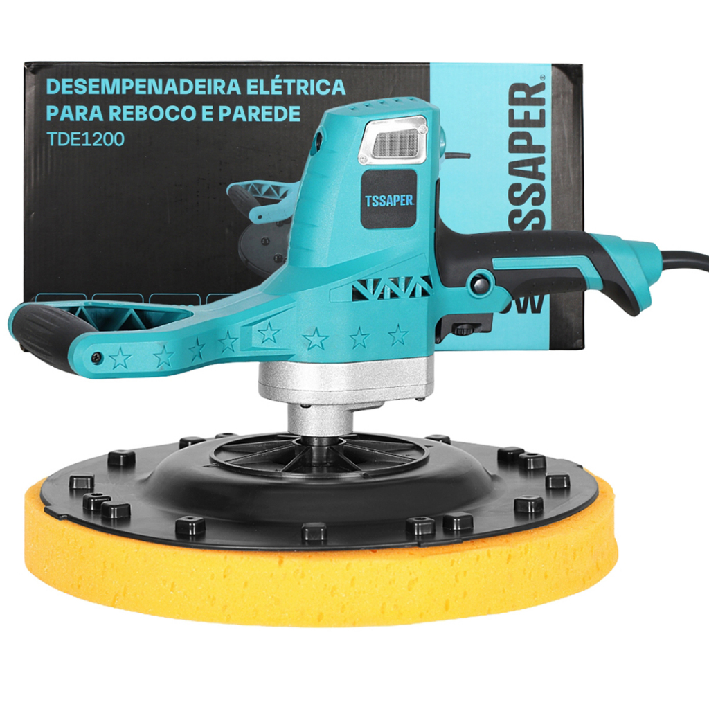 Desempenadeira Elétrica Profissional Parede e Reboco 1200w Tssaper ...