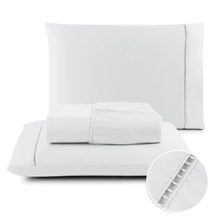 Jogo Lençol De Elastico 02 a 03 Peças Premium Promoção 400 fios Toque Acetinado Vários Tamanhos em Oferta na Shopee