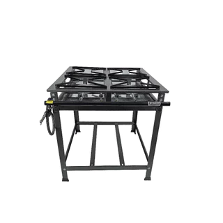 Fogão Industrial 1 2 3 4 Bocas 30x30cm Alta Pressão P5 Metalfour =Super Oferta