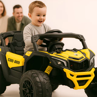 Carrinho Elétrico Infantil Maverick Utv Can-am Buggy Quadriciclo 24v Amarelo Brinquedo Criança em Oferta na Shopee