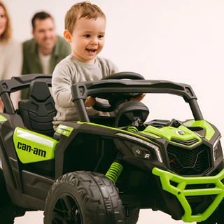 Carrinho Elétrico Infantil Maverick Utv Can-am Buggy Quadriciclo 24v Verde Brinquedo Criança em Oferta na Shopee