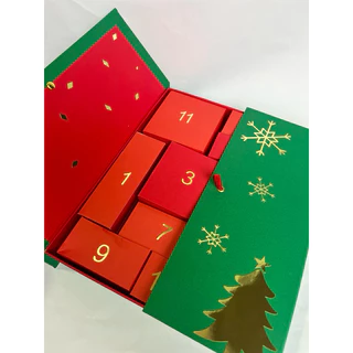 caixa CALENDÁRIO DO ADVENTO 12 dias | cartonada