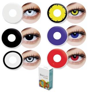 Lente De Contato Cosplay Halloween Fantasia 6 Cores