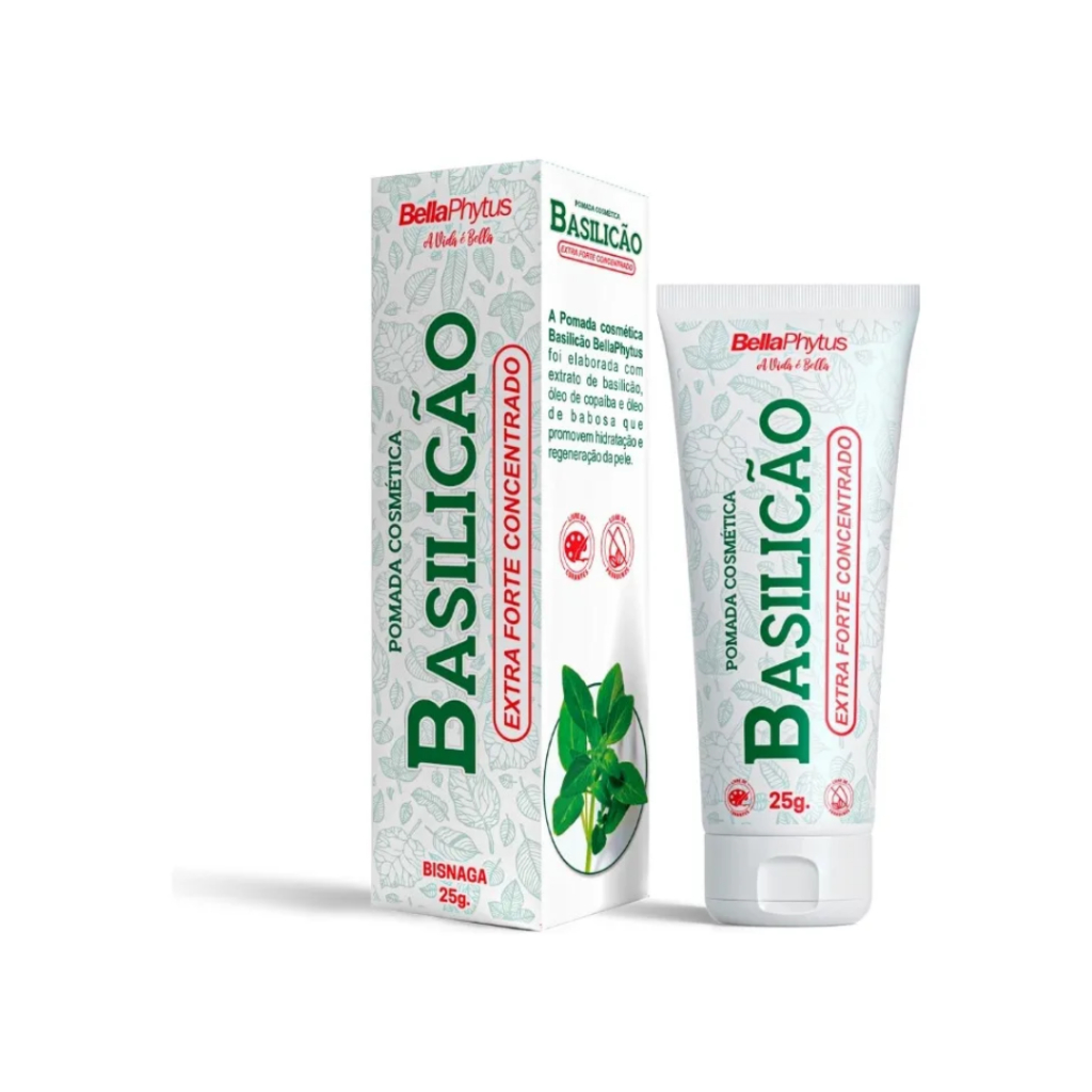 Basilicão Pomada Extra Forte Concentrada 25g Para pêlos encravados ...